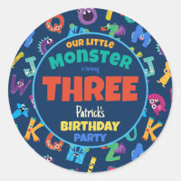 Alphabet Monsters Birthday Little Monster Add Age