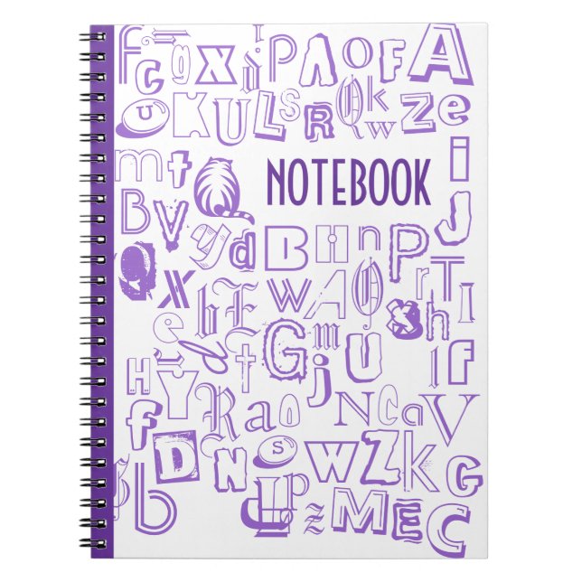 Alphabet Notebook (Purple) (Front)