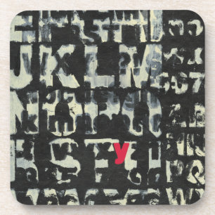 Alphabet Painting by Norman Wyatt Coaster