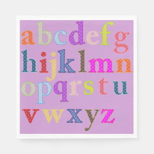 Alphabet Paper Napkin