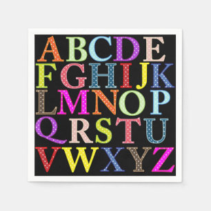 Alphabet Paper Napkin
