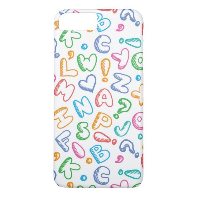 alphabet pattern Case-Mate iPhone case (Back)