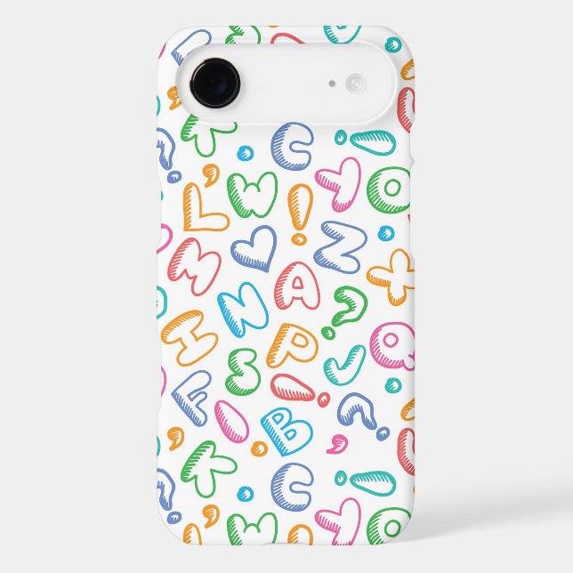 alphabet pattern Case-Mate iPhone case (Back)