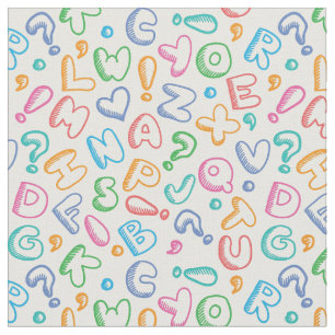 alphabet pattern fabric