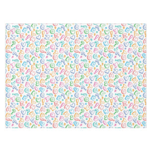 alphabet pattern tablecloth