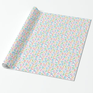alphabet pattern wrapping paper