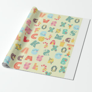 Alphabet Pattern Wrapping Paper