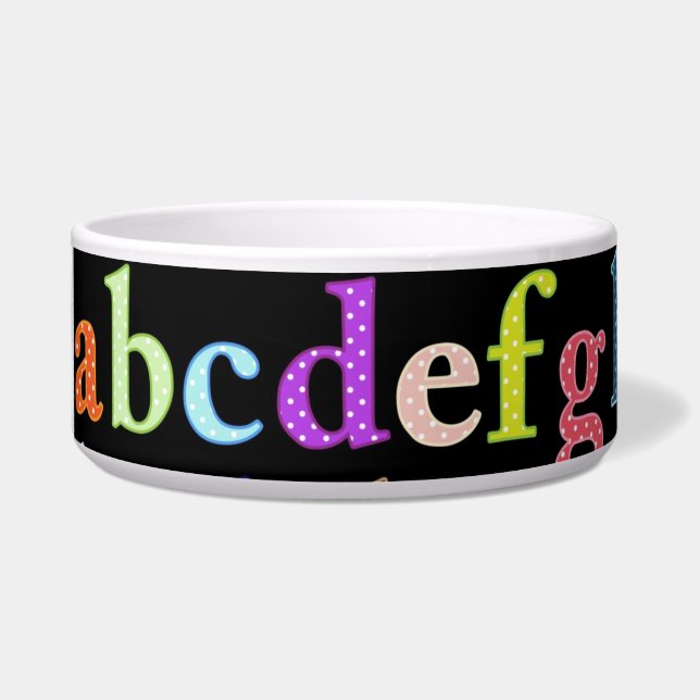 Alphabet Pet Bowl (Left)