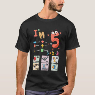 Alphabet Phonics & Shape Idea For Kids Educational T-Shirt