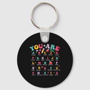 Alphabet Positive Affirmations Back To School Teac Key Ring