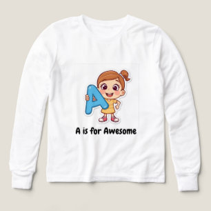 Alphabet Positive Kids Design – A is for AwT-Shirt