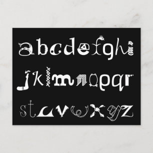 Alphabet Postcard
