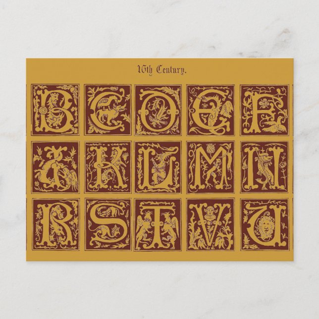 Alphabet Postcard (Front)