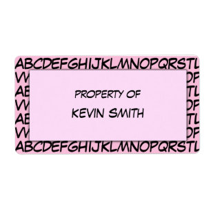 Alphabet School Labels