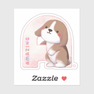 Alphabet Series: "A" Amazing Beagle Illustration