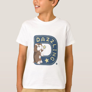 Alphabet Series: "D" Dazzling Beagle Illustration T-Shirt