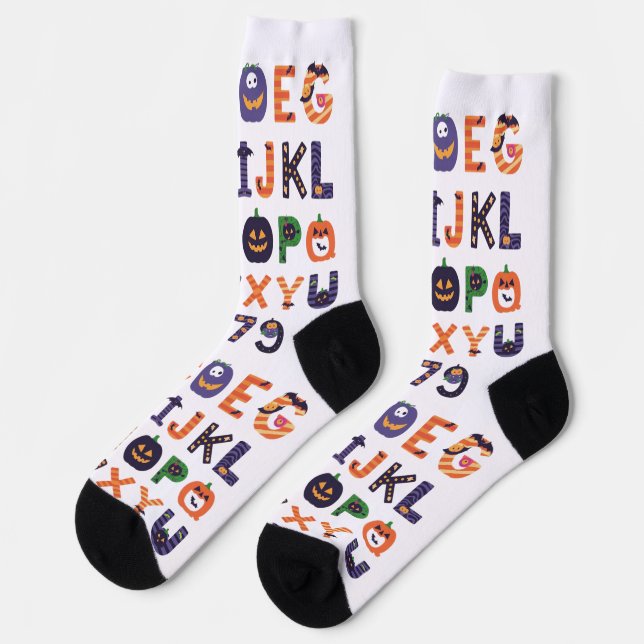 Alphabet Socks (Left)