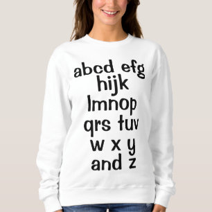 Alphabet Song ABCs Women's Sweatshirt