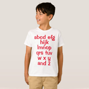 Alphabet Song Boy's T-Shirt