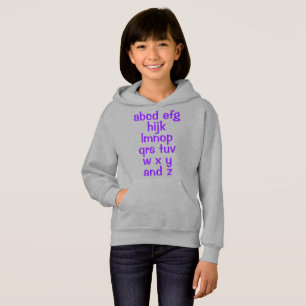 Alphabet Song Girl's Hoodie