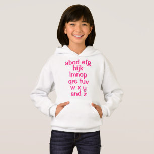 Alphabet Song Girl's Hoodie