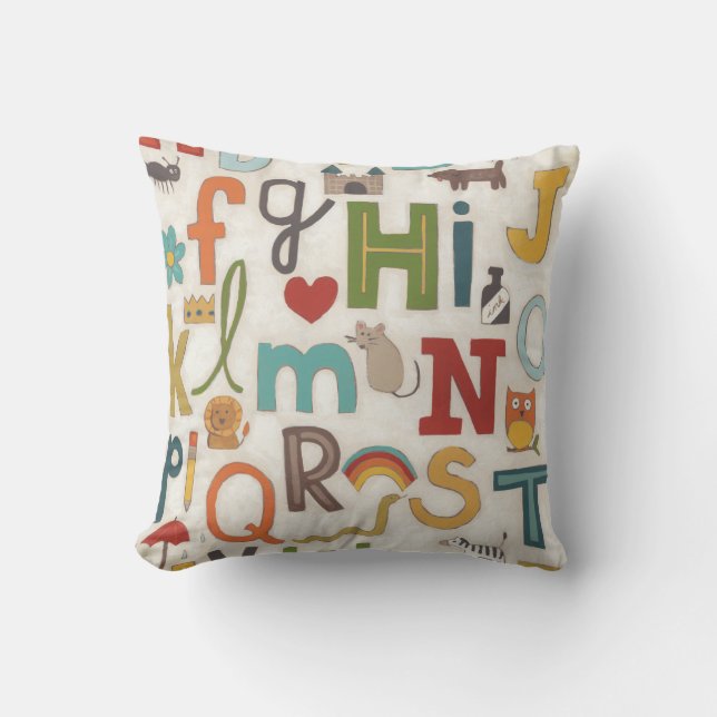 Alphabet Soup Cushion (Front)