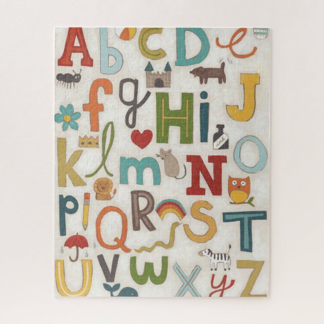 Alphabet Soup Jigsaw Puzzle (Vertical)
