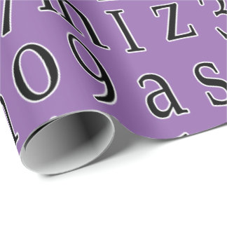Alphabet Soup Pick Your Own Colour Wrapping Paper