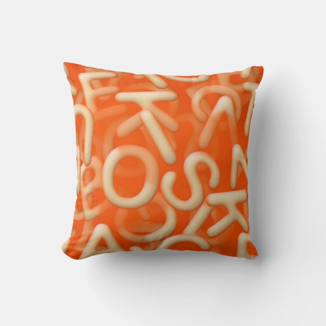Alphabet soup pillow (Front)