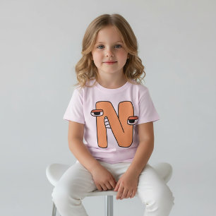 Alphabet T-Shirt Letter N