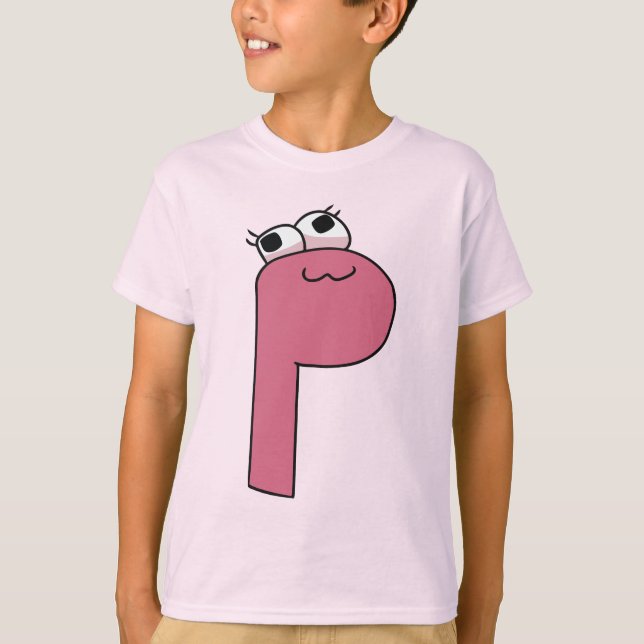 Alphabet T-Shirt Letter P (Front)