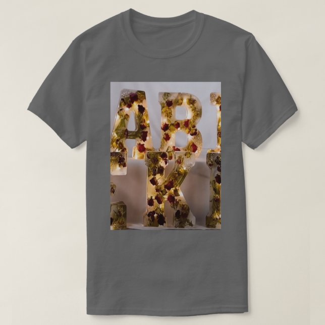 alphabet t T-Shirt (Design Front)