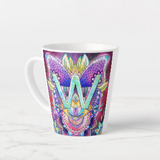 Alphabet W Latte Mug