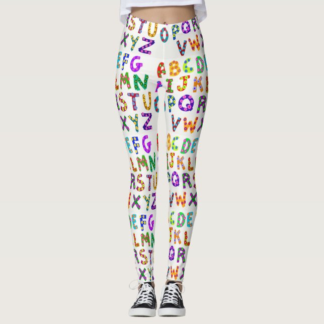 Alphabet Women's Leggings (Front)