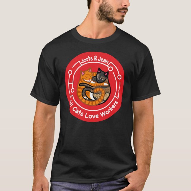 Alphabet Workers Union with Jorts and Jean  Classi T-Shirt (Front)