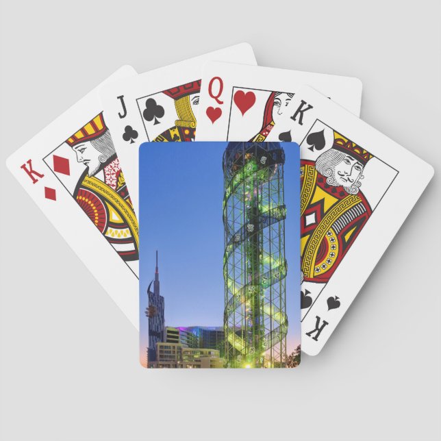 Alphabetic Tower Playing Cards (Back)
