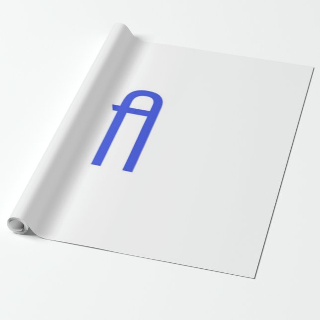 alphabetical A Wrapping Paper (Unrolled)