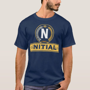 Alphabetical Art by Viralfont Letter N T-Shirt