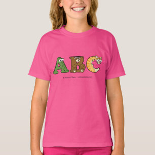 Alphabetimals Personalised Girl's T-Shirt