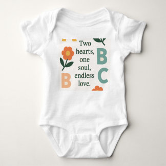 Alphabets AI art  Baby Bodysuit