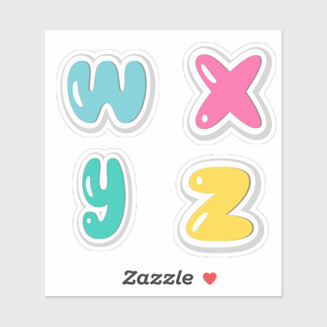 Alphabets Sticker (Sheet)