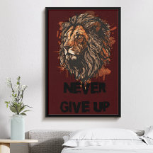 Alphas never give up, inspirational stylish trendy