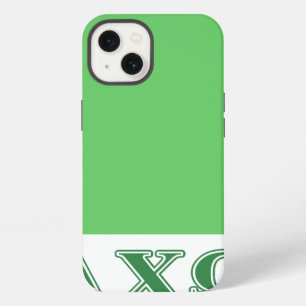 Alphi Chi Omega Green Letters iPhone 13 Case