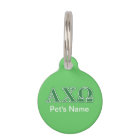 Alphi Chi Omega Green Letters