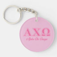 Alphi Chi Omega Pink Letters