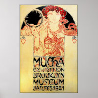 Alphones ( Alfons ) Mucha  1921 Exhibit Poster
