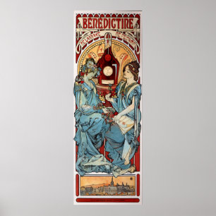 Alphons Mucha Benedictine Poster