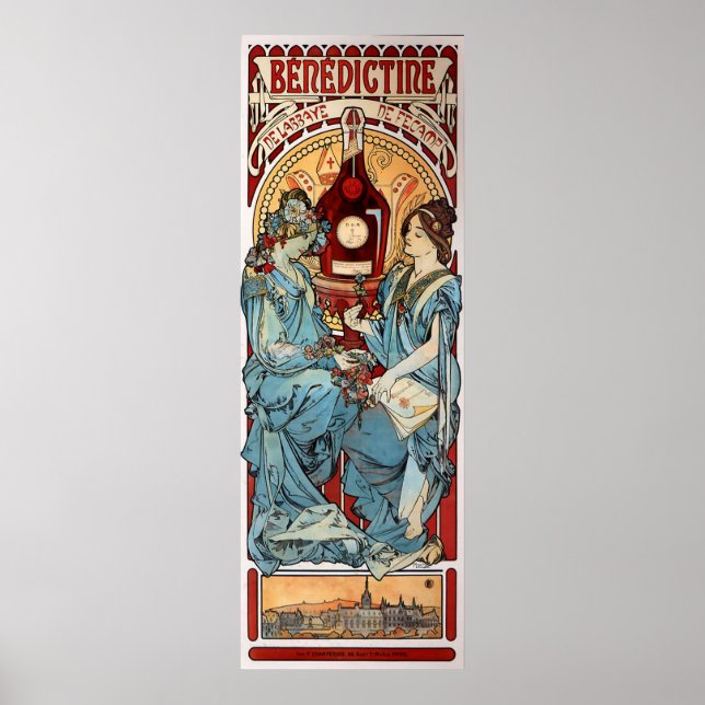 Alphons Mucha Benedictine Poster (Front)