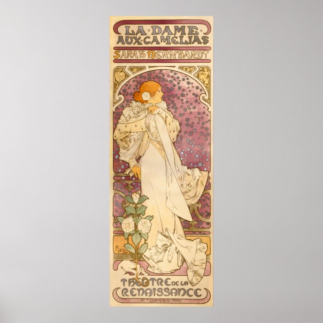 Alphons Mucha La Dame Aux Camelias Poster (Front)