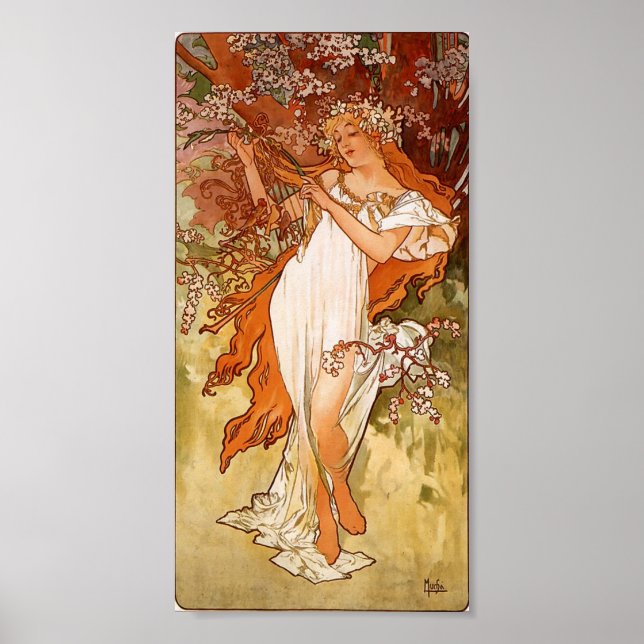 Alphons Mucha Spring Poster (Front)